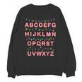 Christmas Alphabet Candy Cane Teachers Students Candy Cane For Men Women Kids Unisex Sweatshirt, trending gift Christmas Alphabet Candy Cane Teachers Students Candy Cane For Men Women Kids Unisex Sweatshirt, trending gift