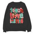 Christmas Coquette Bow Teacher Teach Love Inspire Unisex Sweatshirt, trending gift