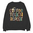 Coffee Teach Repeat Leopard Print Back To School Teachers Unisex Sweatshirt, trending gift Coffee Teach Repeat Leopard Print Back To School Teachers Unisex Sweatshirt, trending gift