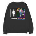 Cute Art Teacher Magical Dabbing Unicorn Artist Unisex Sweatshirt, trending gift