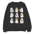 Cute Ghost Reading Books Teacher Halloween Reading Men Women Kids Unisex Sweatshirt, trending gift