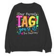 Dear Parents Tag You'Re It Love Teachers Last Day Of School Unisex Sweatshirt, trending gift Dear Parents Tag You'Re It Love Teachers Last Day Of School Unisex Sweatshirt, trending gift