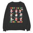 What Are We Doing Today PE Teacher Snowman Christmas Unisex Sweatshirt, Pe Teacher Gifts, trending gift What Are We Doing Today PE Teacher Snowman Christmas Unisex Sweatshirt, Pe Teacher Gifts, trending gift