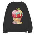 Dripping Apple Ice Cream Cone Cute Teacher Appreciation Unisex Sweatshirt, trending gift Dripping Apple Ice Cream Cone Cute Teacher Appreciation Unisex Sweatshirt, trending gift