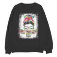 Early Head Start Life Messy Bun Back To School Teacher Women Unisex Sweatshirt, trending gift