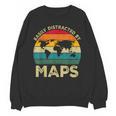 Easily Distracted By Maps Geography Teacher Unisex Sweatshirt, trending gift Easily Distracted By Maps Geography Teacher Unisex Sweatshirt, trending gift