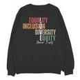 Equality Inclusion Diversity Equity Love Never Fails Teacher Unisex Sweatshirt, trending gift