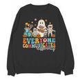 Everyone Communicates Differently Halloween SLP Sped Teacher Unisex Sweatshirt, trending gift Everyone Communicates Differently Halloween SLP Sped Teacher Unisex Sweatshirt, trending gift