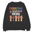 Everyone Is Welcome Here Shirt Teacher Unisex Sweatshirt, trending gift Everyone Is Welcome Here Shirt Teacher Unisex Sweatshirt, trending gift