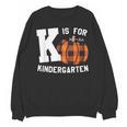 Fall Kindergarten Teacher K Is For Buffalo Plaid Pumpkin Unisex Sweatshirt, trending gift Fall Kindergarten Teacher K Is For Buffalo Plaid Pumpkin Unisex Sweatshirt, trending gift