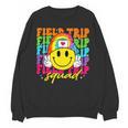 Field Trip Squad Groovy Field Day Smile Face Teacher Tie Dye Unisex Sweatshirt, Groovy Teacher Gifts, trending gift Field Trip Squad Groovy Field Day Smile Face Teacher Tie Dye Unisex Sweatshirt, Groovy Teacher Gifts, trending gift