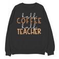 First Day Back To School Half Coffee Half Teacher Women Unisex Sweatshirt, trending gift
