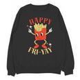 Fun Teacher Happy Fri Yay French Fries Friday Lovers Unisex Sweatshirt, trending gift