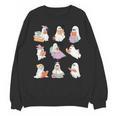Ghost Book Reading Halloween Books Lover Teacher Kids Unisex Sweatshirt, trending gift Ghost Book Reading Halloween Books Lover Teacher Kids Unisex Sweatshirt, trending gift