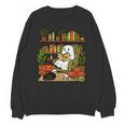 Ghost Library Reading Books Halloween Librarian Teacher Unisex Sweatshirt, trending gift Ghost Library Reading Books Halloween Librarian Teacher Unisex Sweatshirt, trending gift