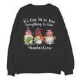 Gnome It's Fine I'm Fine Everything Is Fine Teacher Xmas Unisex Sweatshirt, trending gift