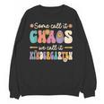 Groovy Some Call It Chaos We Call It Kindergarten Teacher Unisex Sweatshirt, Groovy Teacher Gifts, trending gift Groovy Some Call It Chaos We Call It Kindergarten Teacher Unisex Sweatshirt, Groovy Teacher Gifts, trending gift