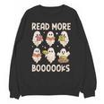 Groovy Halloween Ghost Read More Boooooks Librarian Teacher For Men Women Kids Unisex Sweatshirt, Groovy Teacher Gifts, trending gift