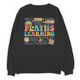 Groovy Play Is Learning Kindergarten Teacher Appreciation Unisex Sweatshirt, Groovy Teacher Gifts, trending gift Groovy Play Is Learning Kindergarten Teacher Appreciation Unisex Sweatshirt, Groovy Teacher Gifts, trending gift