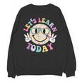 Groovy Retro Lets Learn Today Teacher Student Back To School Unisex Sweatshirt, Groovy Teacher Gifts, trending gift