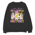 Halloween Floral Ghost Teacher Are You Falloween Directions Unisex Sweatshirt, trending gift Halloween Floral Ghost Teacher Are You Falloween Directions Unisex Sweatshirt, trending gift