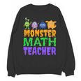 Halloween Monster Math Teacher Men Women Unisex Sweatshirt, trending gift