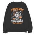 Halloween Skeleton Teacher Phonemes Graphemes Caffeine Lover Unisex Sweatshirt, trending gift