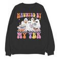 Haunted By My TBR Cute Ghosts Book Reading Teacher Halloween Unisex Sweatshirt, trending gift