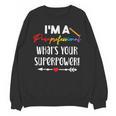 I'm A Paraprofessional What's Your Superpower Para Teacher Unisex Sweatshirt, trending gift I'm A Paraprofessional What's Your Superpower Para Teacher Unisex Sweatshirt, trending gift