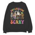 Inclusion Isn't Scary Ghost Mummy Halloween SLP Sped Teacher Unisex Sweatshirt, trending gift