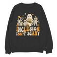 Inclusion Isn't Scary Mummy Boo Ghost Halloween SLP Teacher Unisex Sweatshirt, trending gift Inclusion Isn't Scary Mummy Boo Ghost Halloween SLP Teacher Unisex Sweatshirt, trending gift