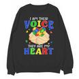 I Am Their Voice They Are My Heart Autism Awareness Teacher Unisex Sweatshirt, trending gift I Am Their Voice They Are My Heart Autism Awareness Teacher Unisex Sweatshirt, trending gift