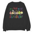 It's Ok To Be Different Apple Teacher Autism Awareness Unisex Sweatshirt, trending gift
