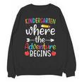Kindergarten Where The Adventure Begins Shirt Children's Teacher Unisex Sweatshirt, trending gift Kindergarten Where The Adventure Begins Shirt Children's Teacher Unisex Sweatshirt, trending gift