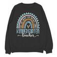 Kindergarten Teacher Leopard Boho Rainbow Back To School Unisex Sweatshirt, trending gift