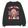Kiss Your Brain Valentines Test Day Teacher Squad Kids Unisex Sweatshirt, trending gift Kiss Your Brain Valentines Test Day Teacher Squad Kids Unisex Sweatshirt, trending gift