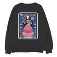 La Maestra Halloween Mexican Bingo Card Teacher Lottery Card Unisex Sweatshirt, trending gift