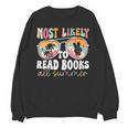 Most Likely To Read Books All Summer Teacher Student Unisex Sweatshirt, trending gift