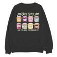 Literacy Is My Jam And I'm Here To Spread Literacy Teacher Unisex Sweatshirt, trending gift Literacy Is My Jam And I'm Here To Spread Literacy Teacher Unisex Sweatshirt, trending gift