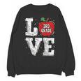 LOVE Apple 3rd Grade Teacher Student School Unisex Sweatshirt, trending gift LOVE Apple 3rd Grade Teacher Student School Unisex Sweatshirt, trending gift