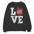 LOVE Kindergarten Teacher Student School Apple Unisex Sweatshirt, trending gift LOVE Kindergarten Teacher Student School Apple Unisex Sweatshirt, trending gift