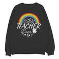 Luckiest Teacher Ever Rainbow- St Patricks Day Teacher Unisex Sweatshirt, trending gift
