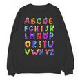 Monster ABC Cute Alphabet Halloween Teacher Costume Kids Unisex Sweatshirt, trending gift Monster ABC Cute Alphabet Halloween Teacher Costume Kids Unisex Sweatshirt, trending gift