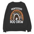 Montessori Teacher Halloween Boo Rainbow Leopard Halloween Unisex Sweatshirt, trending gift Montessori Teacher Halloween Boo Rainbow Leopard Halloween Unisex Sweatshirt, trending gift