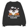 Multilingual Learner Teacher Spooky Halloween ESL Teacher Unisex Sweatshirt, Esl Teacher Gifts, trending gift Multilingual Learner Teacher Spooky Halloween ESL Teacher Unisex Sweatshirt, Esl Teacher Gifts, trending gift