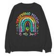 Musical Teacher Teaching Music Is My Jam Rainbow Tie Dye Unisex Sweatshirt, trending gift Musical Teacher Teaching Music Is My Jam Rainbow Tie Dye Unisex Sweatshirt, trending gift