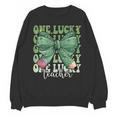One Lucky Teacher Coquette Bow St Patricks Day Teacher Unisex Sweatshirt, trending gift