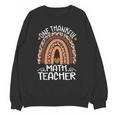 One Thankful Math Teacher Leopard Rainbow Thanksgiving Unisex Sweatshirt, trending gift One Thankful Math Teacher Leopard Rainbow Thanksgiving Unisex Sweatshirt, trending gift