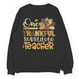 One Thankful Substitute Teacher Turkey Leopard Thanksgiving For Men Women Unisex Sweatshirt, trending gift One Thankful Substitute Teacher Turkey Leopard Thanksgiving For Men Women Unisex Sweatshirt, trending gift