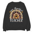 One Thankful Teacher Thanksgiving Rainbow Leopard Fall Unisex Sweatshirt, trending gift One Thankful Teacher Thanksgiving Rainbow Leopard Fall Unisex Sweatshirt, trending gift